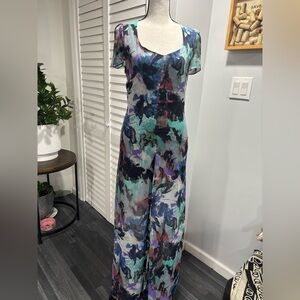 Reformation Watercolor Maxi Dress, XS.